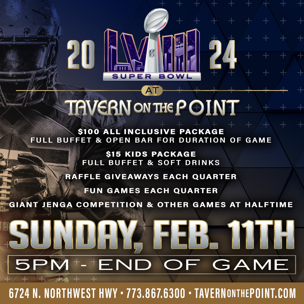 Super Bowl 2024 • Tavern On the Point