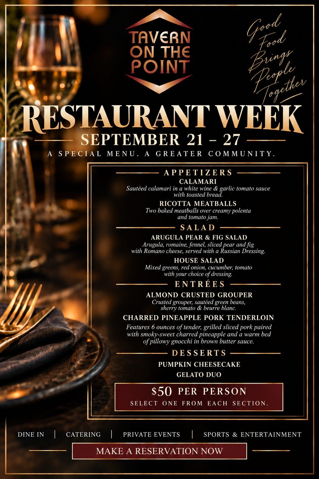 Restaurant Week Edison Park Options 2
