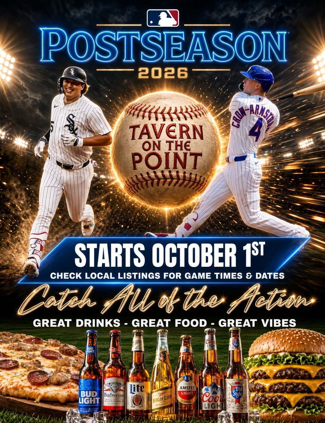 Watch the 2026 MLB Postseason at Tavern on the Point in Edison Park
